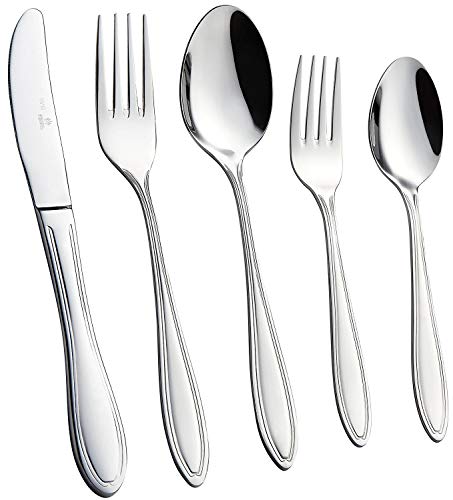 Royal 20-Piece Silverware Set - 1810 Stainless Steel Utensils Forks Spoons Knives Set Mirror Polished Cutlery Flatware Set